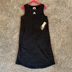 Adidas NEW girls dress, 7/8 in charcoal.